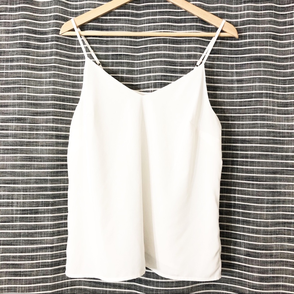 A New Day | White Spaghetti Strap Tank Top